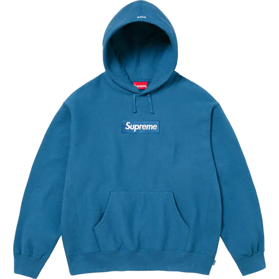 Supreme Box Logo Φούτερ με Κουκούλα (FW23) - Μπλε: Η μπλούζα που ορίζει το street style σου