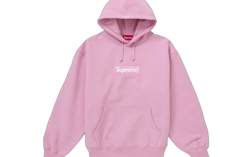 Sweatshirt com Capuz Supreme Box Logo (FW24) Rosa: A sweatshirt rosa essencial do streetwear
