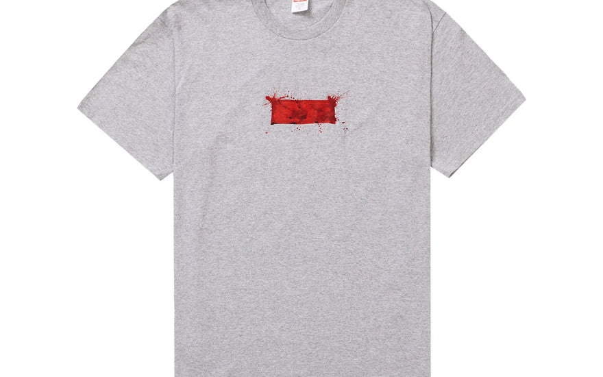 Supreme Ralph Steadman Box Logo Tee - Heather Grey: the must-have graphic tee of 2022 