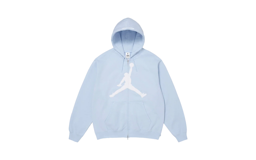 Supreme x Air Jordan Zip Up Hooded Sweatshirt Light Blue: la felpa azul Carolina que define el SS26
