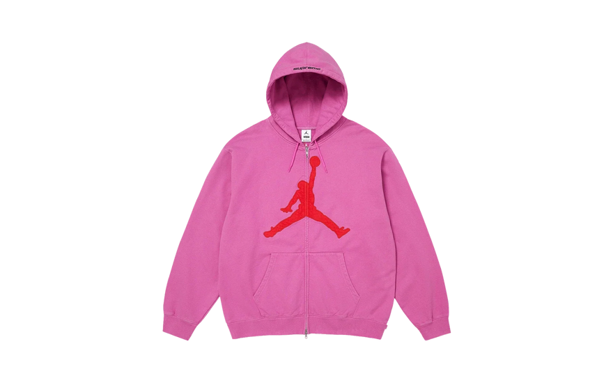 Supreme x Air Jordan Zip Up Hooded Sweatshirt Pink: la felpa rosa que se comió la cápsula SS26