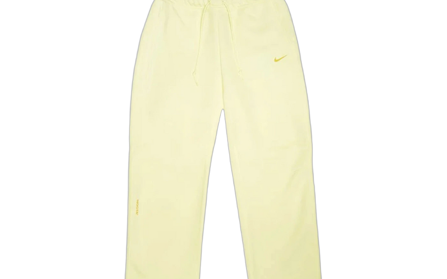 Nike x NOCTA NRG Calças de Pano Técnico com Bainha Aberta Cor Citrino/Enxofre Vivo — estilo urbano e conforto técnico
