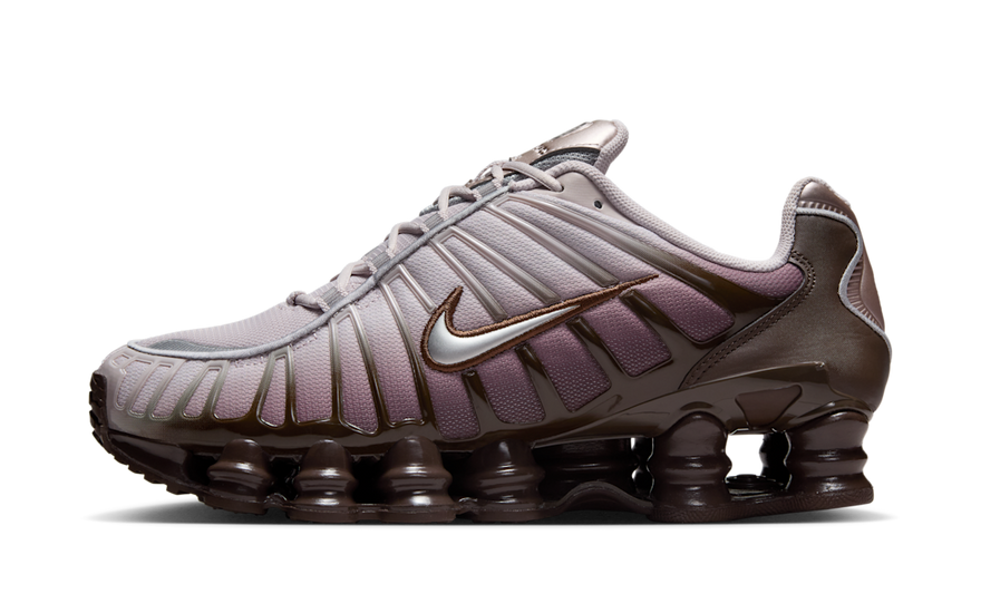 Nike Shox TL Baroque Καφέ Πλατίνα Βιολετί Μεταλλικό Ασημί — Τολμηρό στυλ και απορρόφηση κραδασμών Shox
