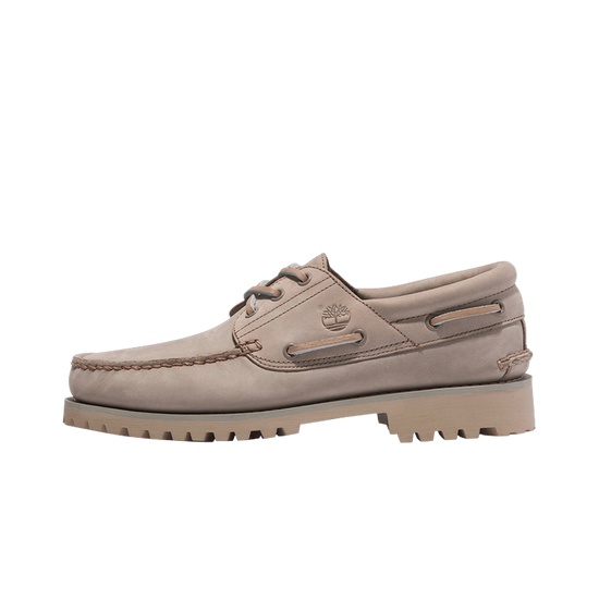 Timberland 3-Eye Lug Handsewn Boat Shoe Taupe: opiniones, talla y cómo combinarlas en 2026