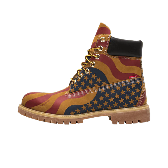 Timberland 6" Boot Supreme Stars & Stripes Wheat — The iconic boot that sets trends