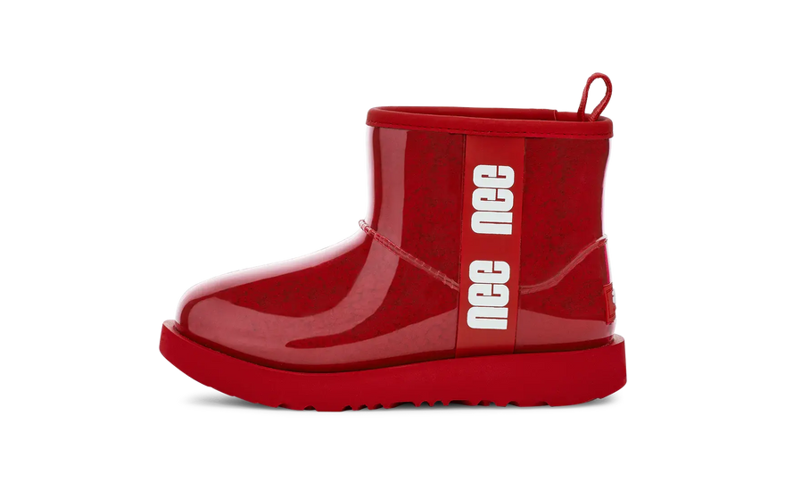 UGG Classic Clear Mini II Boot Samba Red (Kids) — Calidez y estilo que los niños amarán