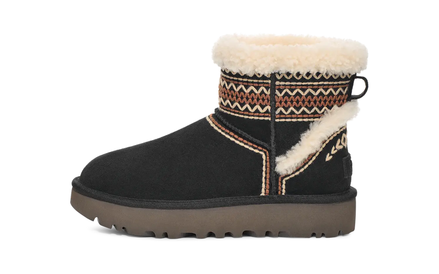 UGG Classic Mini Atherson Boot Schwarz: Mini-Stiefel für die Stadt mit maximalem Komfort