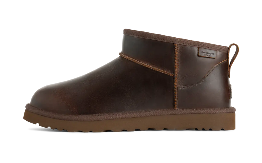 UGG Classic Ultra Mini LTHR Regen Boot Ironwood: sustainable and ultra comfortable bootie