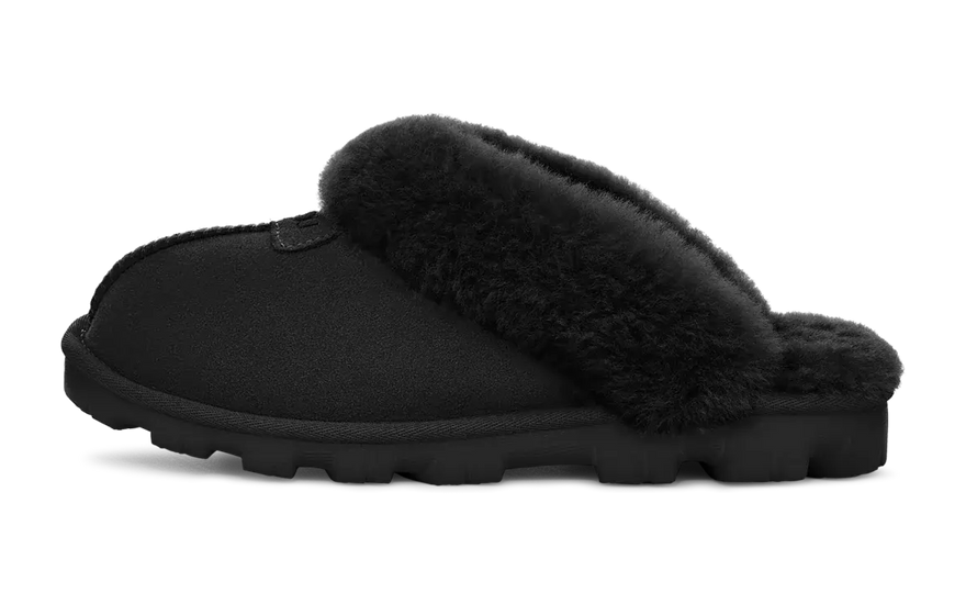 UGG Coquette Slipper Black: el mule cozy que transforma tu look casual