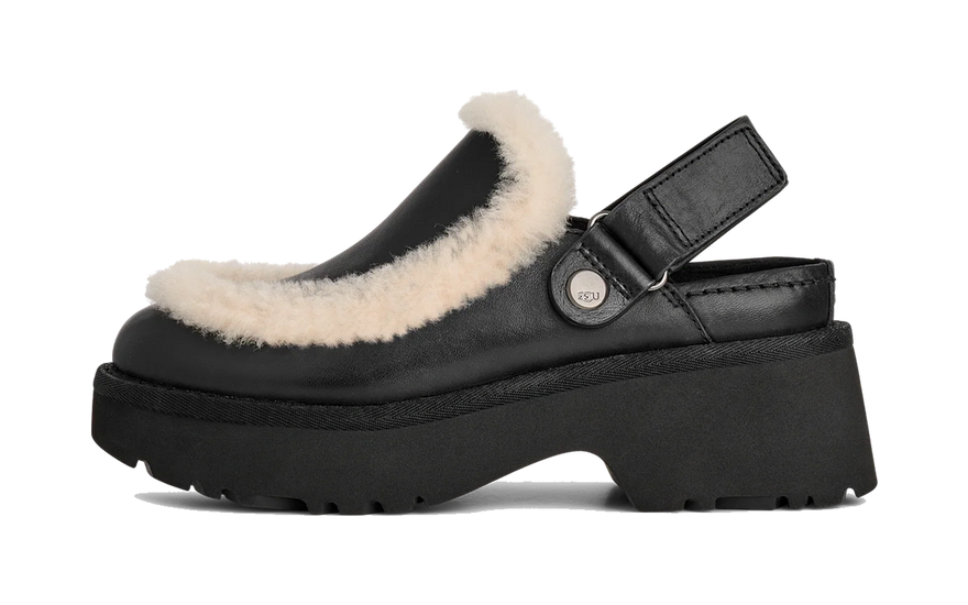 UGG Esmee Leather Clog Black: el zueco de cuero que arrasa en 2026 (opiniones, talla y looks)