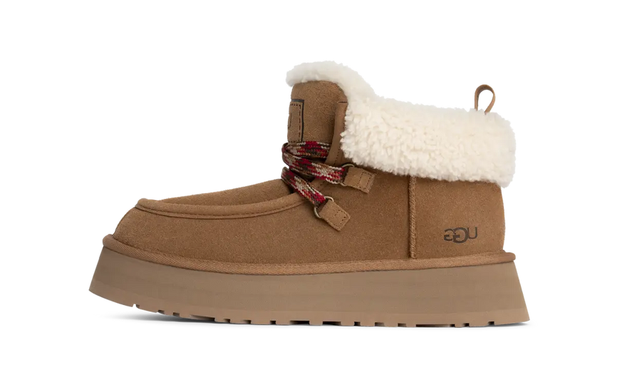UGG Funkarra Cabin Cuff Csizma Gesztenyebarna — Stílusosan melegítő csizmák