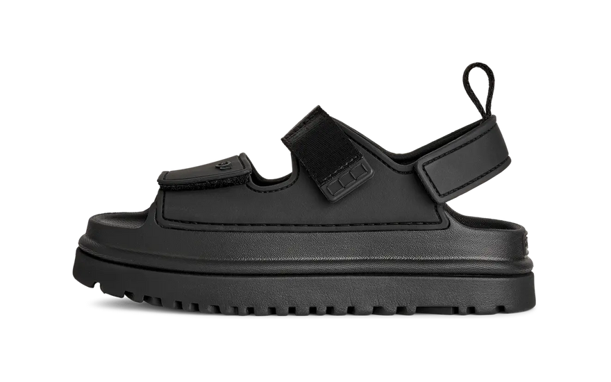 UGG GoldenGlow Sandal Black (Kids): sandalias para niños con estilo y comodidad