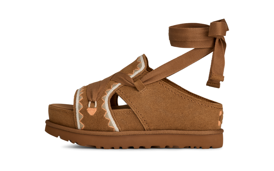 UGG Goldenstar Hi Artistitch Slide Chestnut Multi: la plataforma bordada que se lleva todo el verano 2026