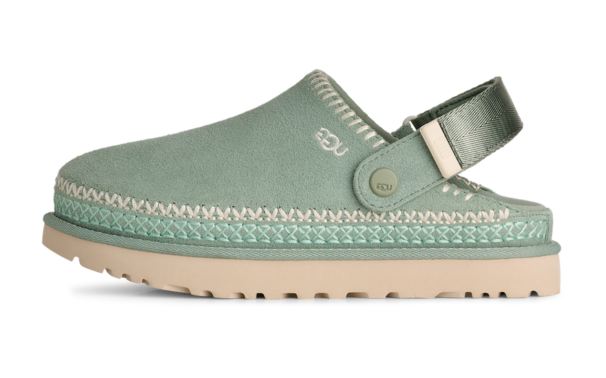 UGG Goldenstar Meadow Accent Clog Artichoke: el zueco bordado que domina el 2026