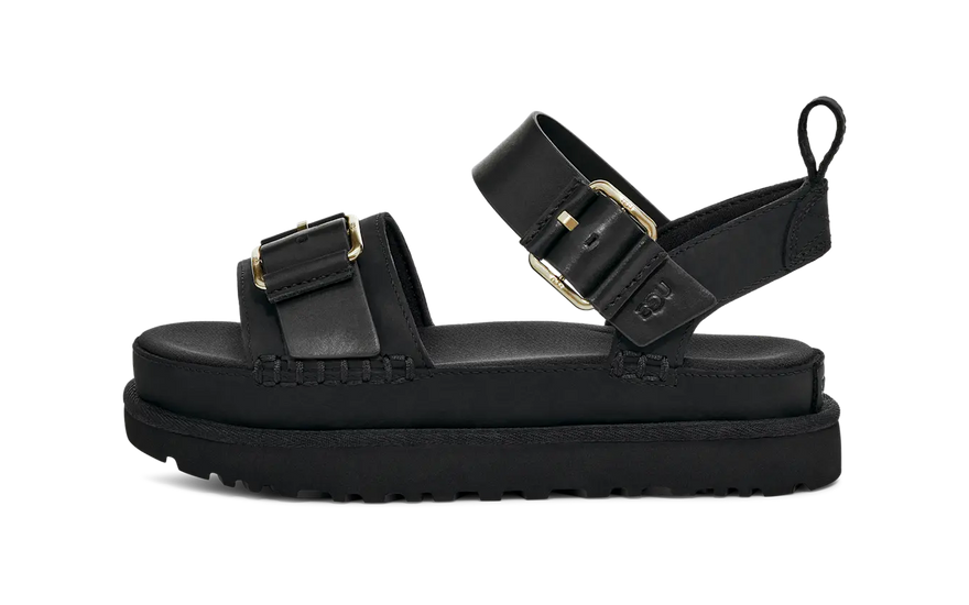 UGG Goldenstar Villa Sandalo Nero: sandalo nero comodo e alla moda per l'estate