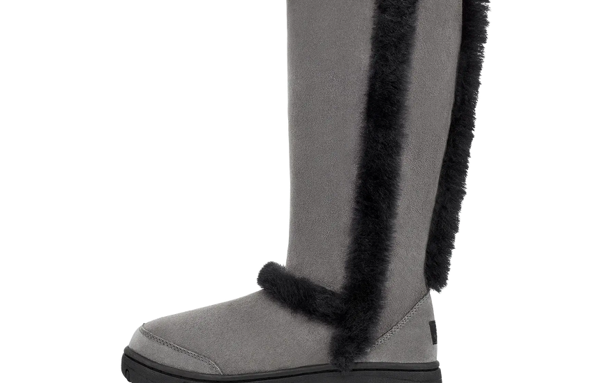UGG Sunburst Tall Boot Grey Black: Botas altas con estilo y calor urbano