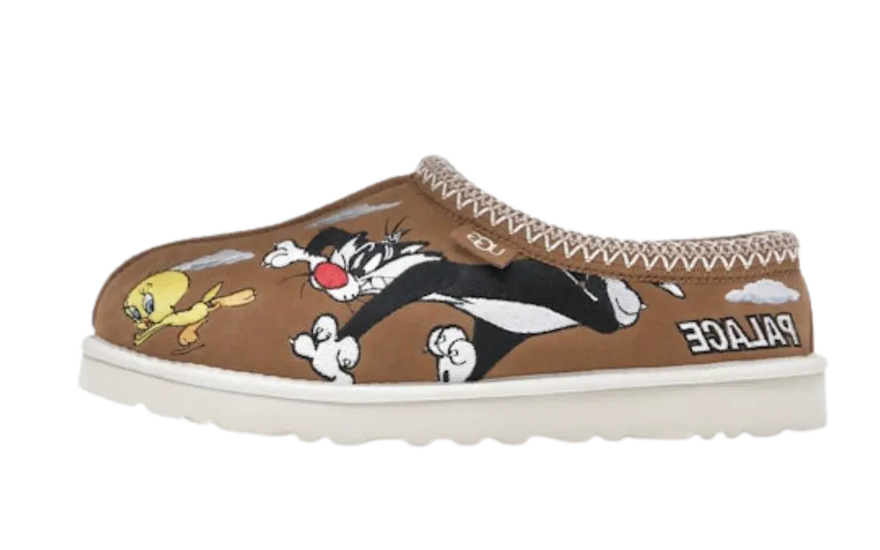 UGG Tasman Tøfler Palace x Looney Tunes Kastanje: Ikoniske tøfler med popstil