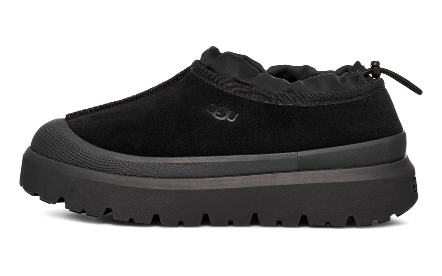 UGG Tasman Weather Hybrid pantofle černé: hybridní bačkora, kterou budete chtít nosit i venku
