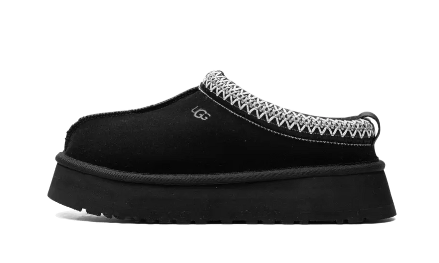 UGG Tazz Papuc Negru: papucul negru pe care îl vei purta tot timpul iernii