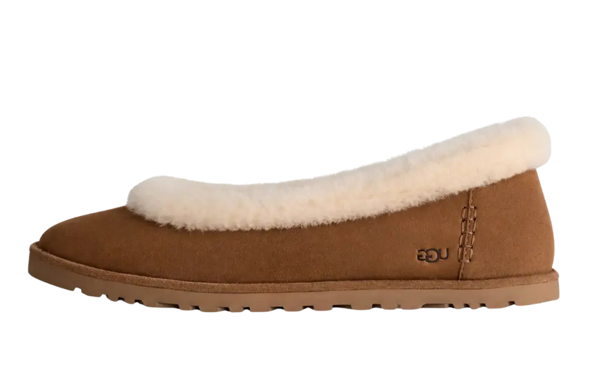 UGG Zora Baletní střevíce Kaštanová: elegantní a pohodlné baleríny pro váš každodenní den