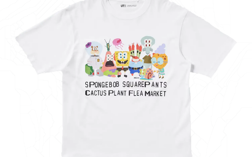 Uniqlo x CPFM Spongebob Squarepants UT Graphic II T-shirt White — Iconic T-shirt for urban outfits