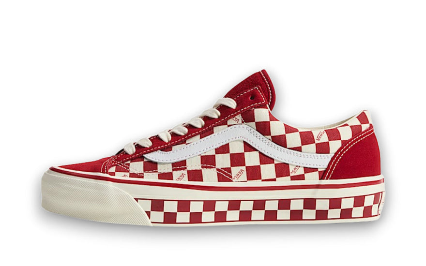 Vans Old Skool 36 Premium Checkerboard Chili Pepper Red: el damero que se sale del blanco y negro