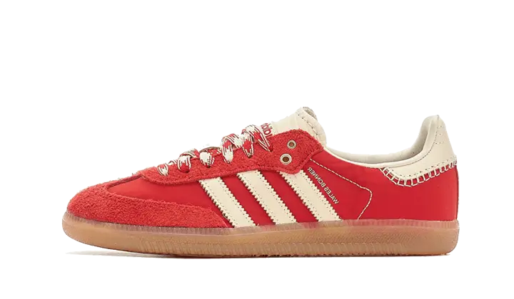 Wales Bonner x Adidas Samba Scarlet — La Samba reinventada para looks urbanos y formales