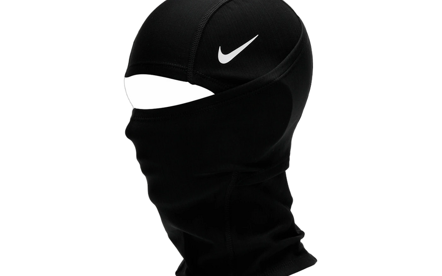Nike Pro THERMA-FIT Hyperwarm Hood Black/White: capucha térmica ligera para entrenar en frío