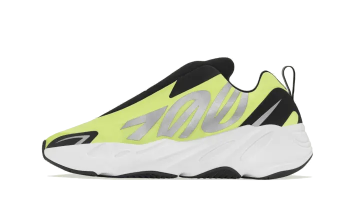 Yeezy Boost 700 MNVN Laceless Phosphor: Stand-out fluorescent laceless sneakers 