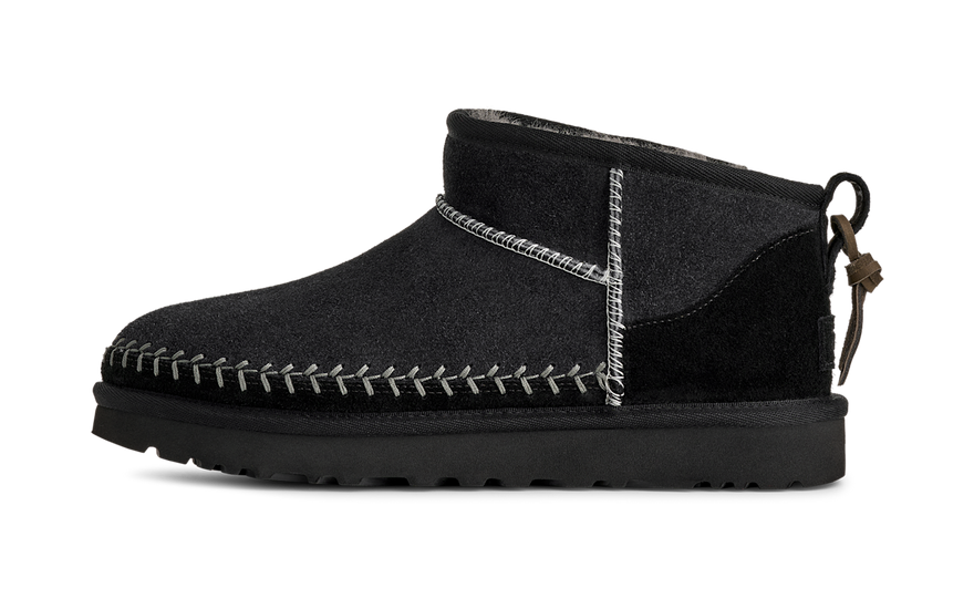 UGG Classic Ultra Mini Biarritz Stövel Svart — Minimalistisk elegans och komfort hela dagen