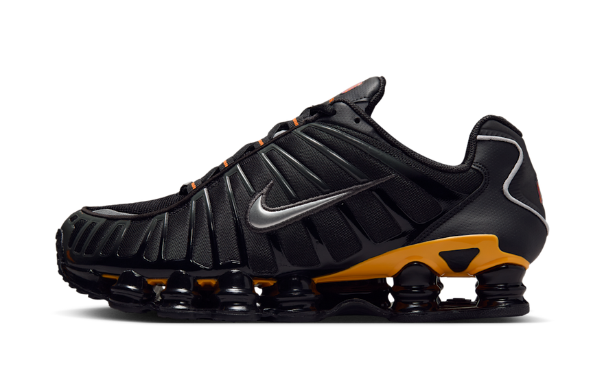 Nike Shox TL Black Varsity Maize: estilo audaz y amortiguación Shox para tus días