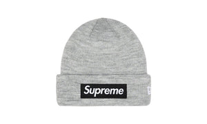 Supreme New Era Box Logo Beanie (FW22) Heather Grey