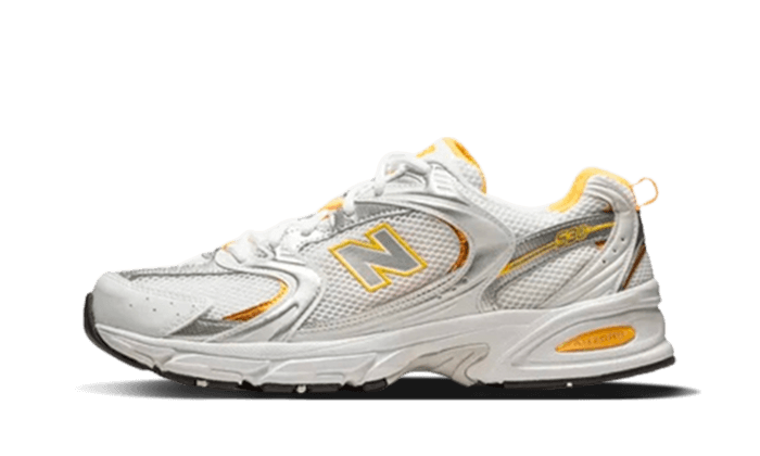 New Balance 530 White Vibrant Apricot Silver Metallic Next Step