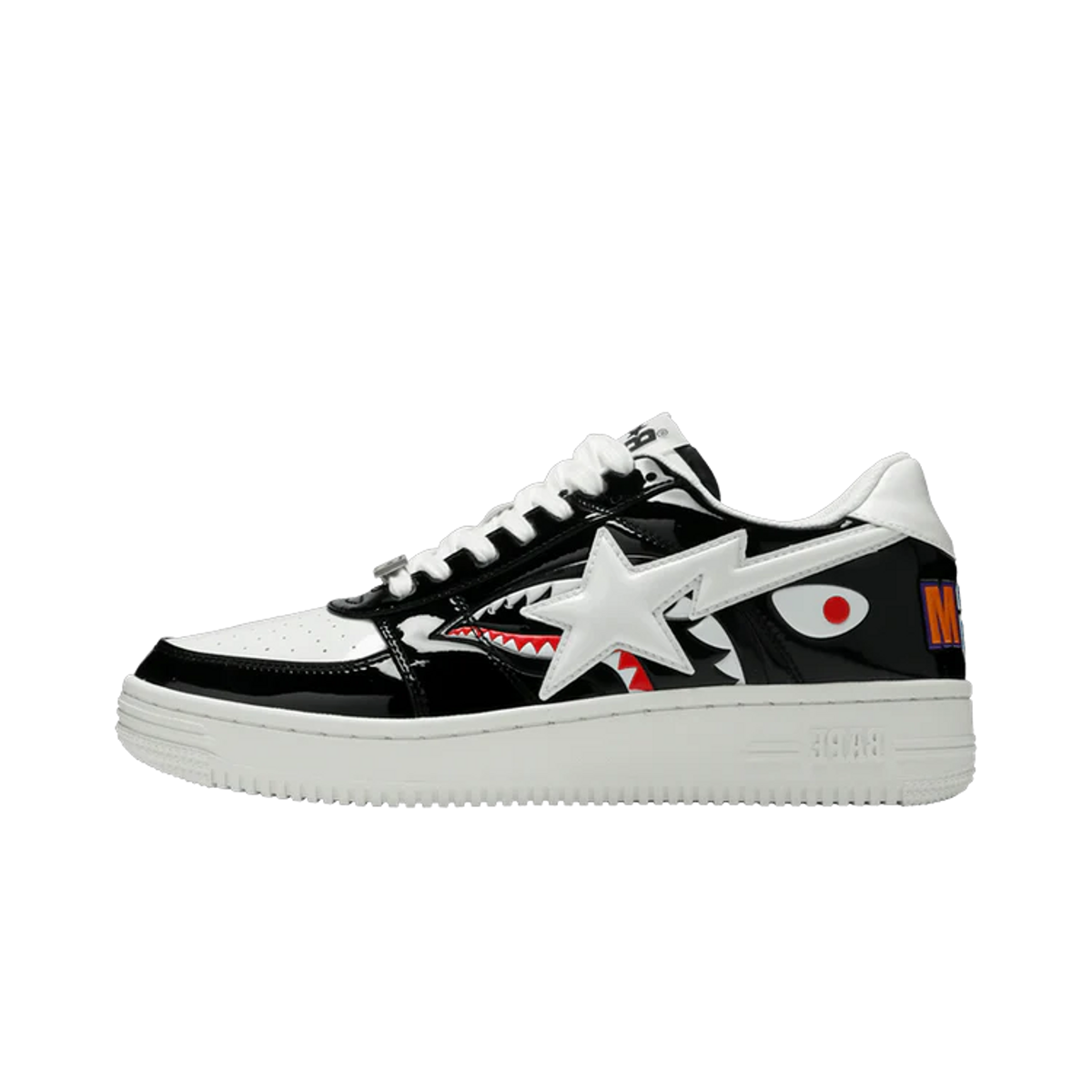 A Bathing Ape Bape Sta Low Color Block Shark Black