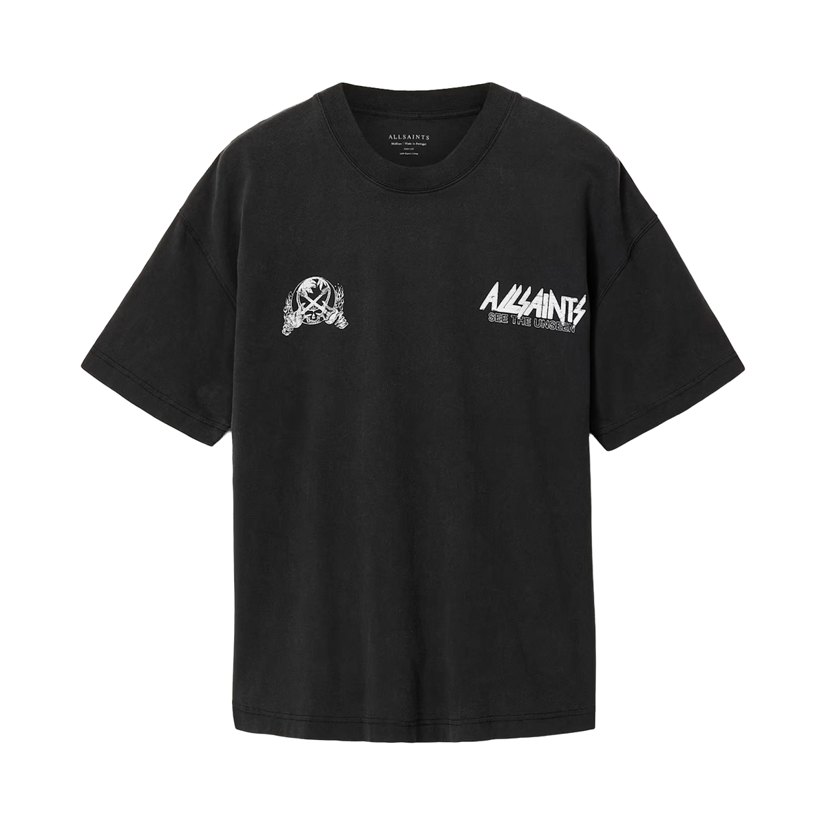 ALLSAINTS Chromium T-Shirt Washed Black