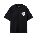 ALLSAINTS Orlando Logo Print Oversized T-Shirt Jet Black