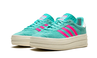 Adidas Gazelle Bold Flash Aqua Lucid Pink Next Step