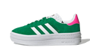 Adidas Gazelle Bold Green Lucid Pink