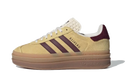 Adidas Gazelle Bold Platform Yellow Burgundy