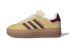 Adidas Gazelle Bold Platform Yellow Burgundy