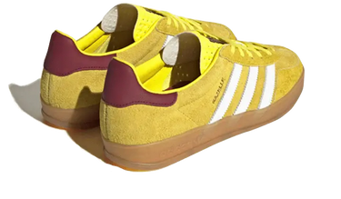 Adidas Gazelle Indoor Bright Yellow Burgundy