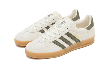 Adidas Gazelle Indoor Cloud White Olive Strata