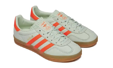 Adidas Gazelle Indoor Linen Green Solar Orange Gum Next Step