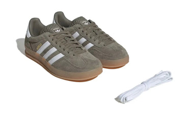 Adidas Gazelle Indoor Olive Strata Cloud White Gum Next Step