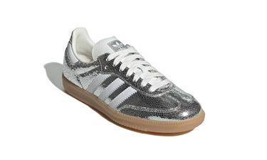 Adidas Samba OG Silver Metallic Cracked Leather