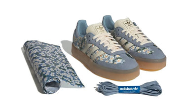 Adidas Sambae Liberty London Floral Embroidery Blue Cream White (W) Next Step