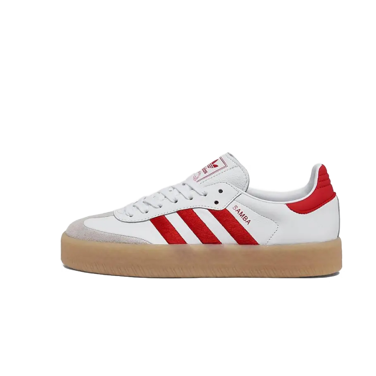 Adidas Sambae White Scarlet Gum (Women's)
