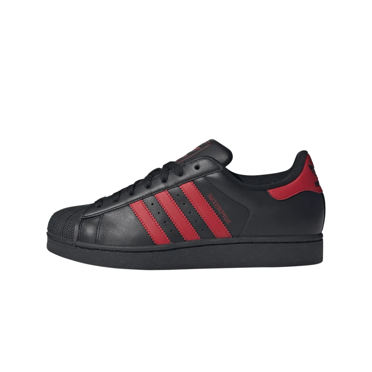Adidas Superstar II Black Scarlet