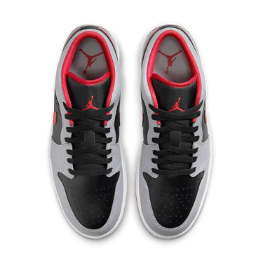 Air Jordan 1 Low Black Light Smoke Grey Gym Red