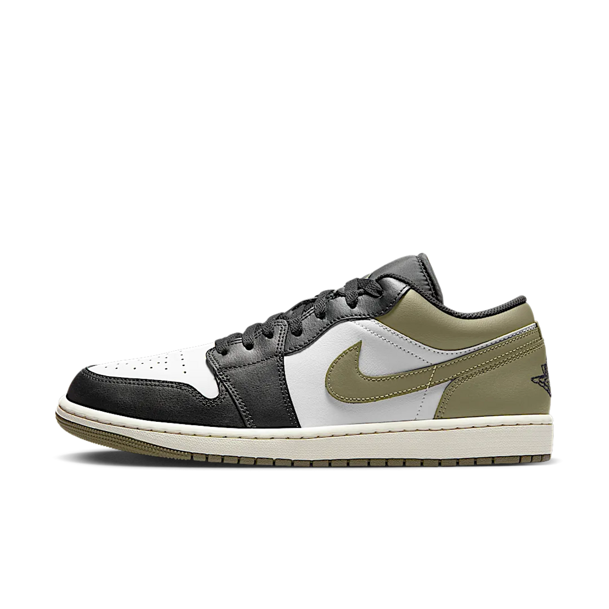 Air Jordan 1 Low Black Toe Medium Olive